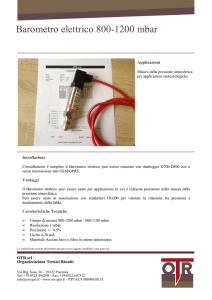 Barometro elettrico 800-1200 mbar