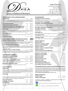 listino prezzi - STUDIO DHEA Milano