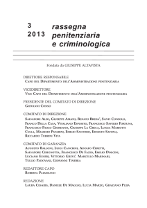 rassegna penitenziaria e criminologica