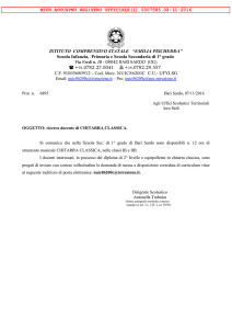 ricerca docente di Chitarra Classica