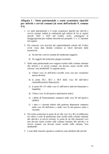 Allegato 1 - Stato patrimoniale e conto economico ripartiti per attività