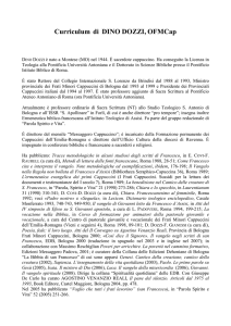 Curriculum breve aggiornato DOZZI - Istituto Superiore di Scienze