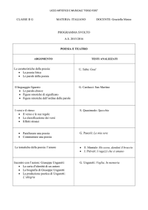 programma italiano 2^ G