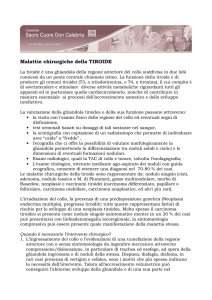 Malattie chirurgiche della TIROIDE
