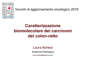 Caratterizzazione biomolecolare nel carcinoma del colon retto