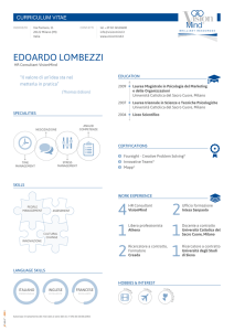 Curriculum Vitae Edoardo Lombezzi