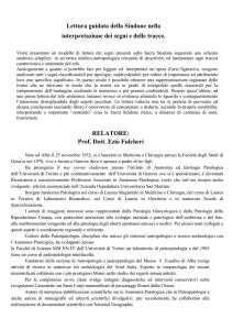 Lettura guidata della Sindone nella interpretazione dei segni e delle