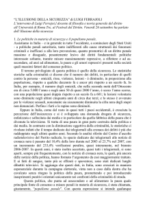 L`ILLUSIONE DELLA SICUREZZA