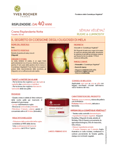 il segreto di coesione degli oligosidi di mela