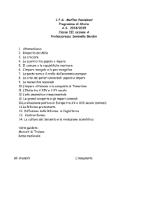 Programma di storia III A 2014015