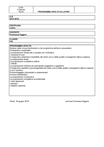 programma svolto latino II B 2015-2016