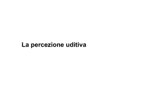 La percezione uditiva