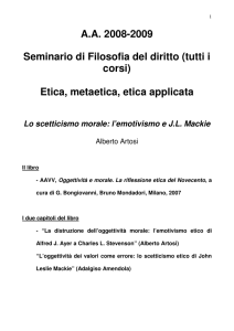 Etica, metaetica, etica applicata