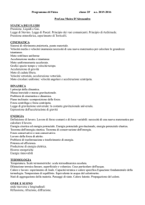 Programma di Fisica classe 2F a.s. 2015