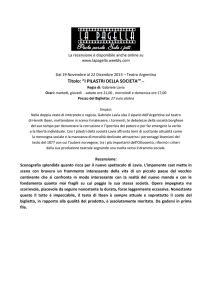 Titolo: “I PILASTRI DELLA SOCIETA`” – - La Pagella