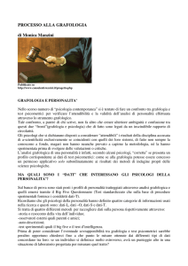 PROCESSO ALLA GRAFOLOGIA di Monica Manzini