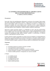 Il controllo di gestione delle aziende clienti dello studio professionale