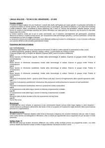 LINGUA INGLESE – TECNICO DEL BENESSERE – 25 ORE Brano