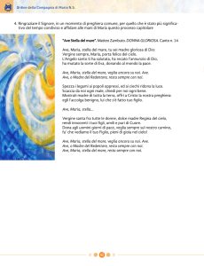 “Ave Stella del mare”.Matteo Zambuto. DONNA GLORIOSA. Canto n