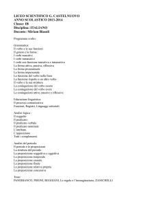 Italiano - Liceo Scientifico Guido Castelnuovo