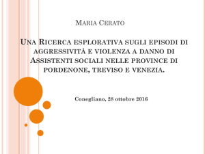 Una Ricerca esplorativa sugli episodi di aggressività e violenza a