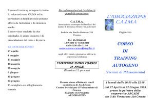 Volantino training autogeno