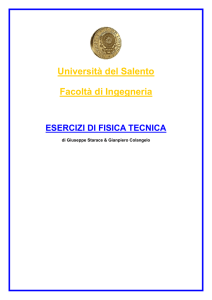 esercizi di fisica tecnica_9cfu - Facoltà di Ingegneria