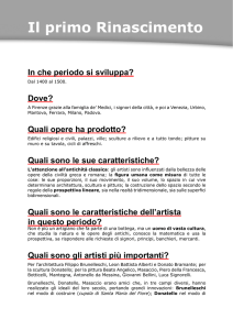 Il primo Rinascimento - Portale dell`ARTE