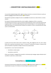 -- CONVERTITORI DIGITALE/ANALOGICO (DAC) -