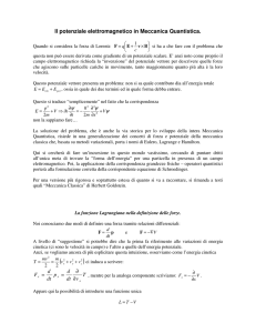 Il potenziale elettromagnetico in Meccanica Quantistica.