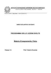 FIS1A - Liceo Classico
