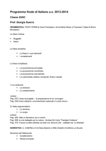 Programma finale di Italiano a.s. 2013-2014