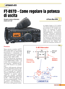 FT-897D - Come regolare la potenza di uscita