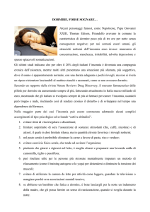 dormire, forse sognare…