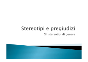 Gli stereotipi di genere