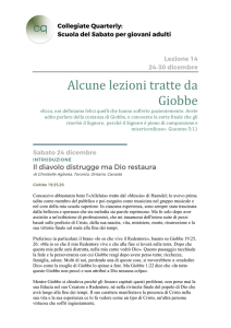 Alcune lezioni tratte da Giobbe