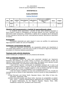 Statistica A - Università degli Studi dell`Insubria