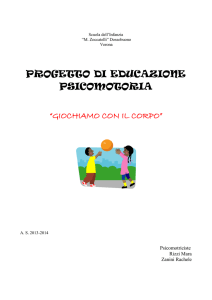 la psicomotricita` nella scuola dell`infanzia
