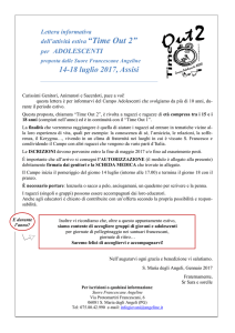 Lettera informativa - Suore Francescane Angeline