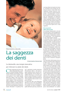La saggezza dei denti - La dentosifia: una terapia innovativa per