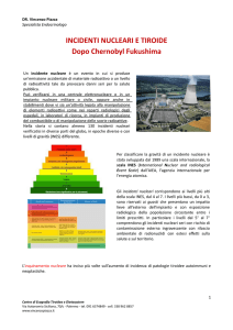 Incidenti Nucleari e tiroide