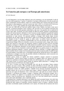 Un`America più europea e un`Europa più americana