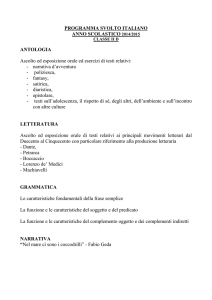 PROGRAMMA SVOLTO ITALIANO ANNO