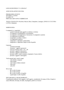 anno scolastico 2015/2016 programma svolto materia: latino classe