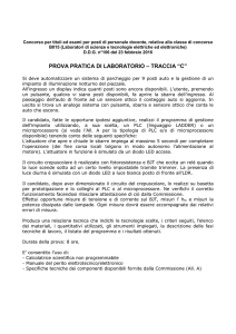 prova pratica di laboratorio – traccia “c”