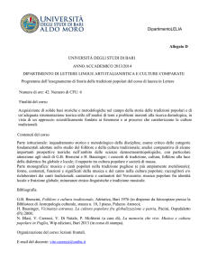 università degli studi di bari anno accademico 2013/2014