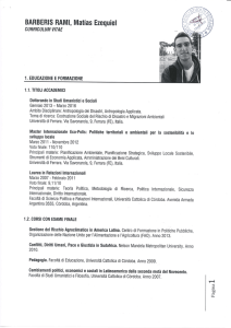 Curriculum Barberis Ramis Matias Ezequiel