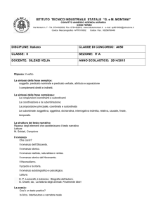 DISCIPLINE: Italiano CLASSE DI CONCORSO