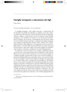 Famiglie immigrate e educazione dei figli