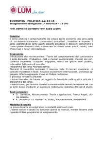 REGOLAMENTO DIDATTICO DELLE FACOLTA` DI